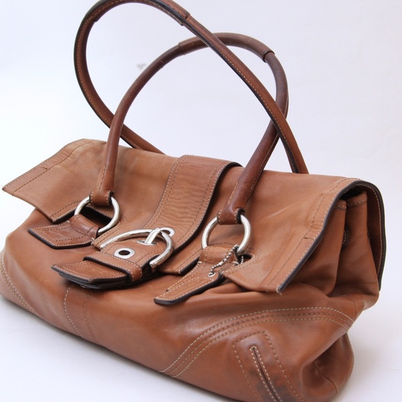 COACH™ Leather Saddle Bag - Picture 2 of 7